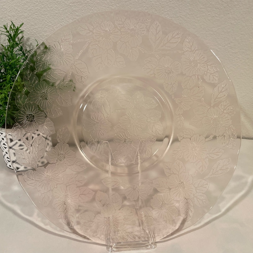 🥳BOGO! Macbeth-Evans Dogwood Pink Depression Glass Luncheon Plate.